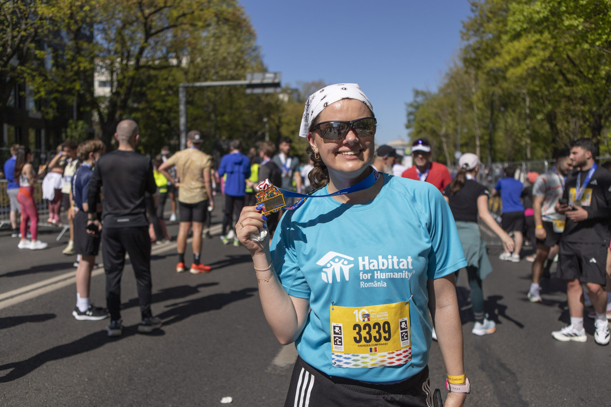 Andreea Cumpănașu, alergătoare Runners for Humanity 