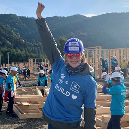 Roxana Ciuhulescu, voluntar Big Build 2018 și 2019 